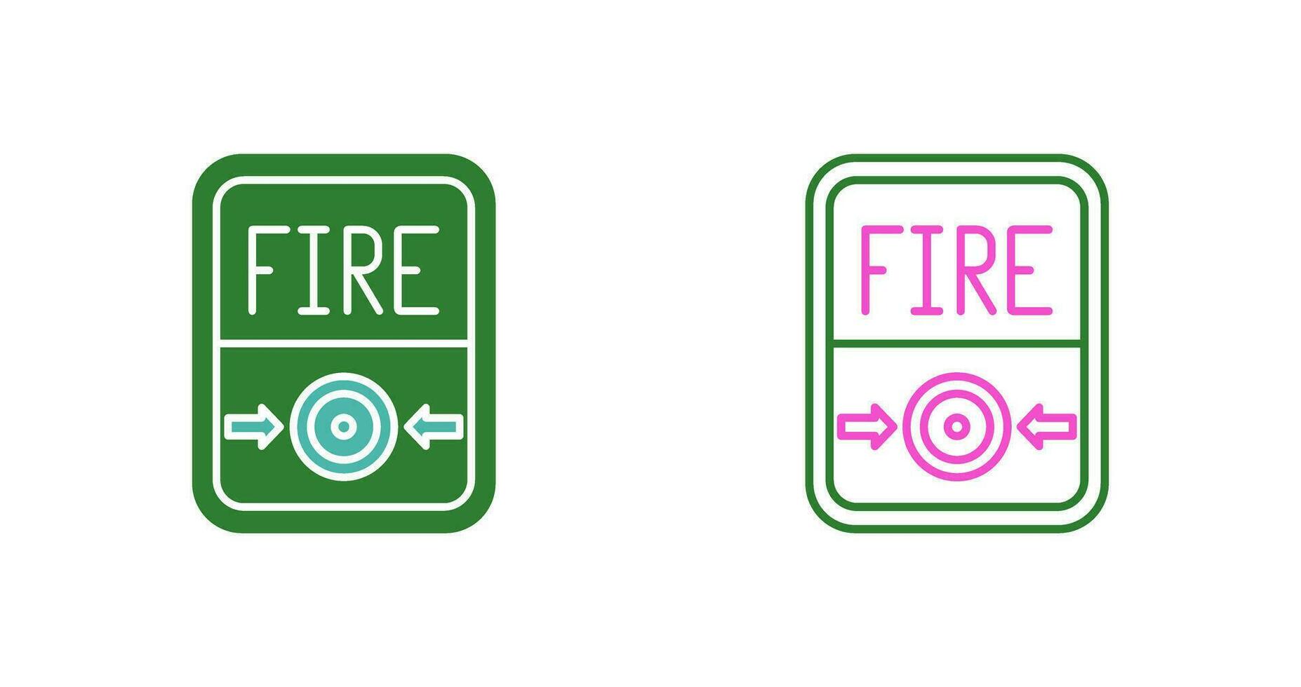 Fire Button Vector Icon