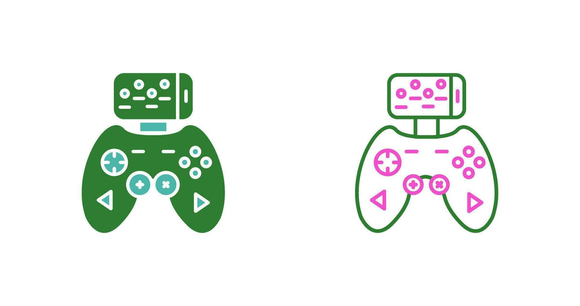 icono de vector de controlador de juego