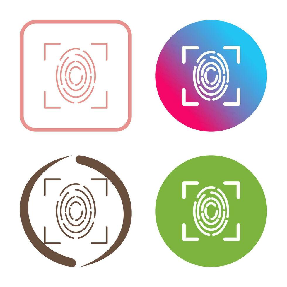 Fingerprint Vector Icon