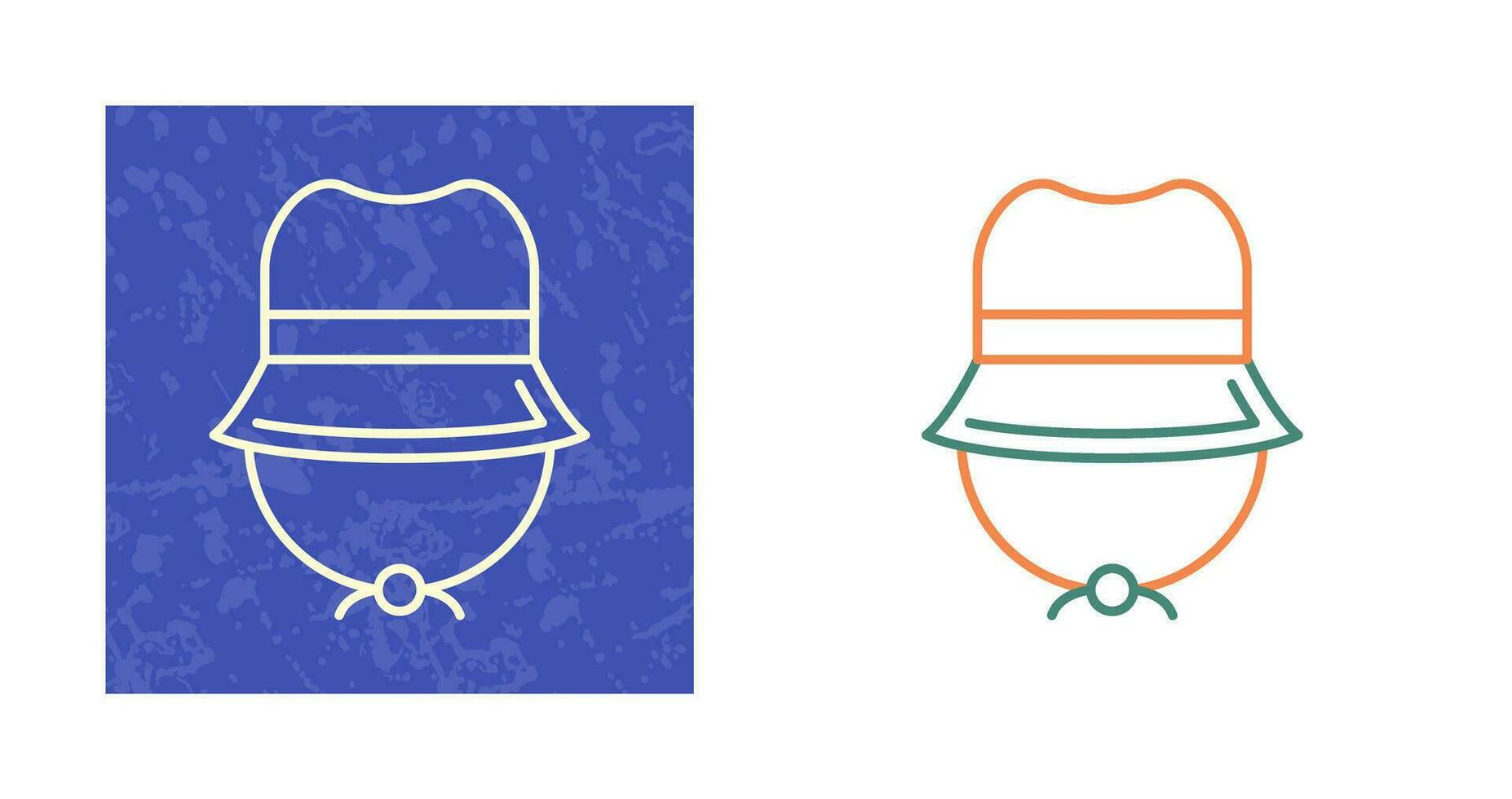 icono de vector de sombrero de camping