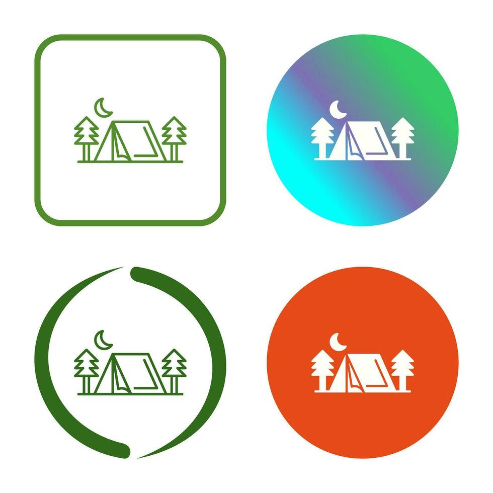 Tent Vector Icon