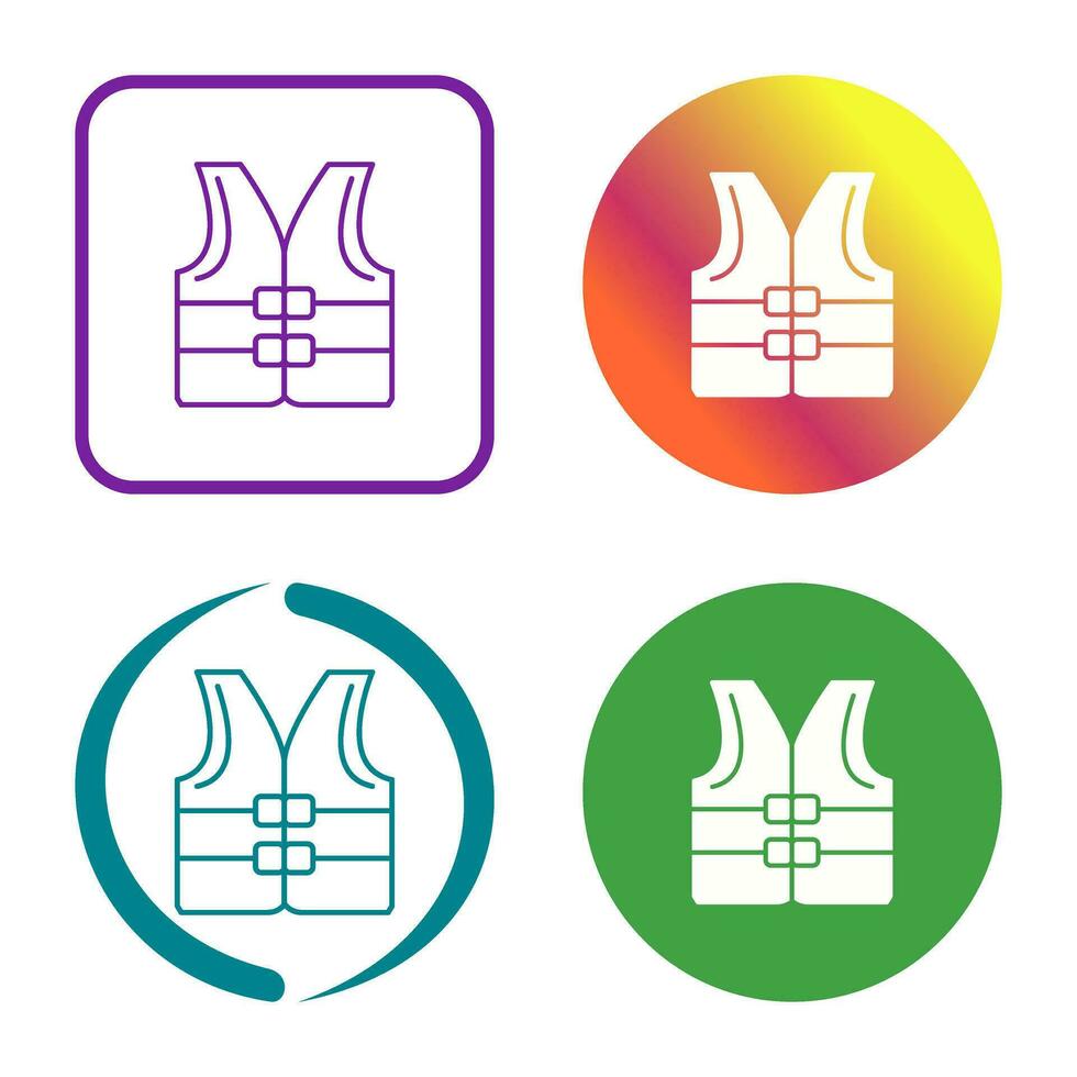 Life jacket Vector Icon