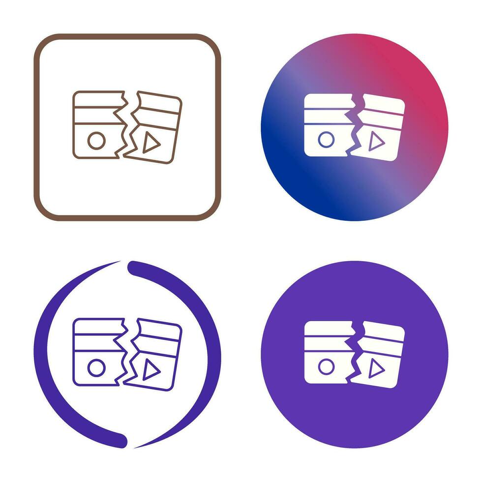 Broken Vector Icon
