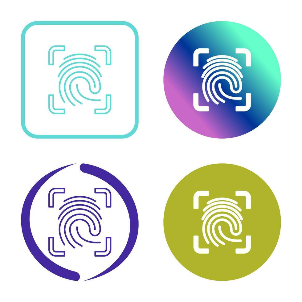 Finger Print Vector Icon