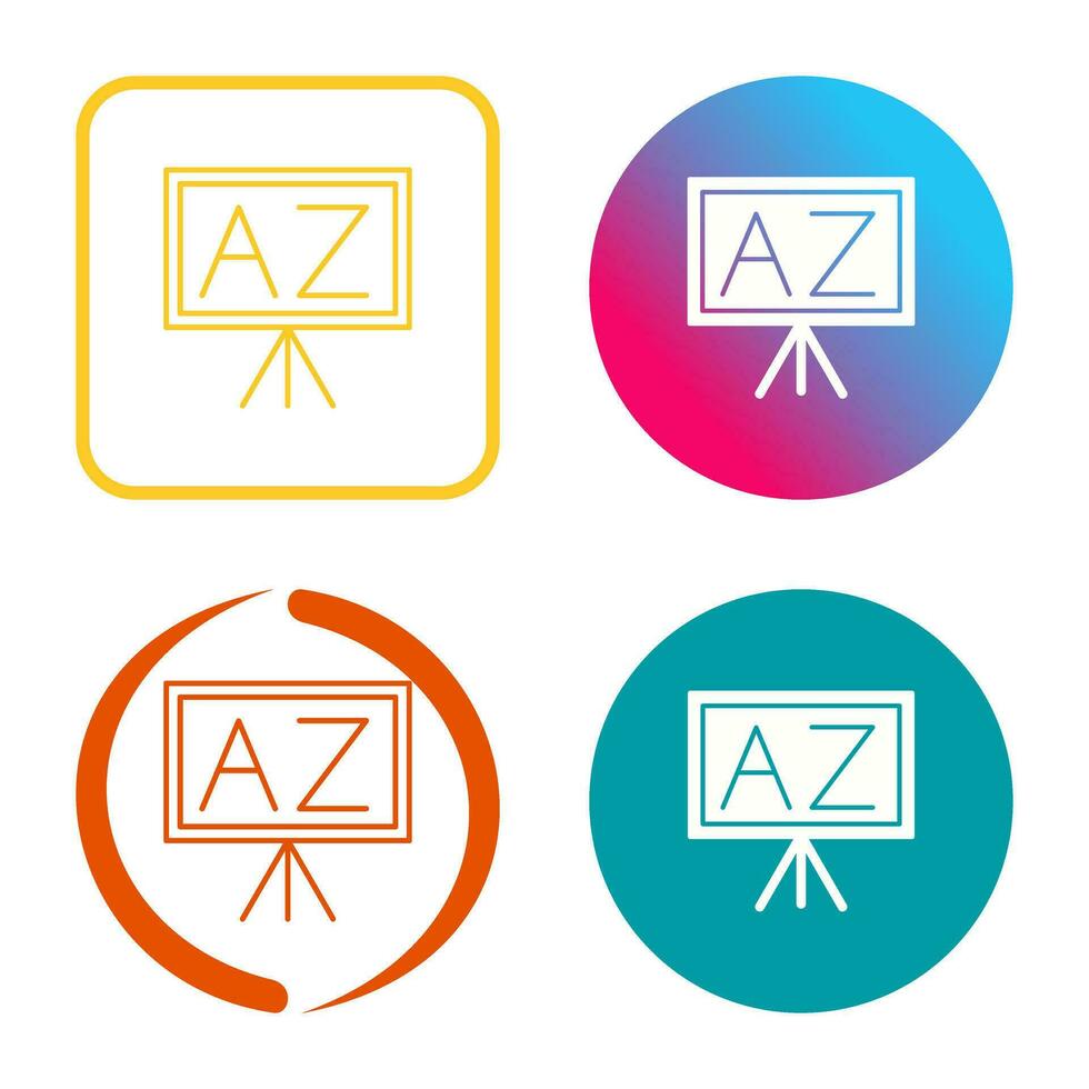 From A To Z Vector Icon