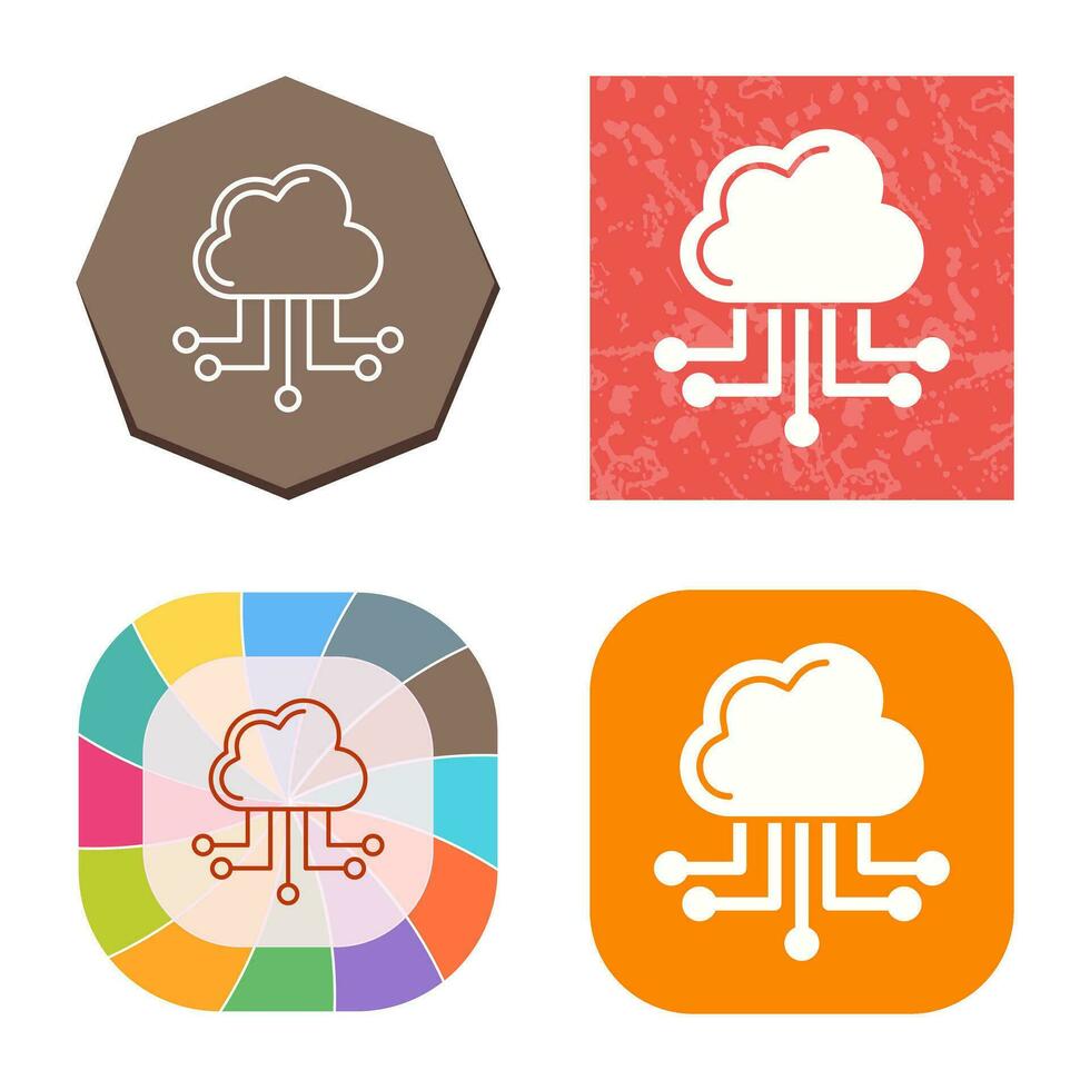 Cloud Computing Vector Icon