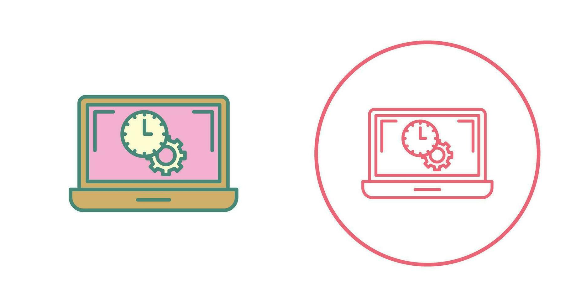 Flex Time Vector Icon