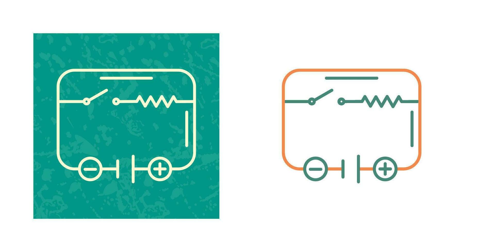 icono de vector de circuito eléctrico