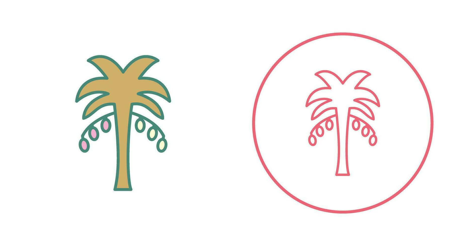 Coconut trees Vector Icon