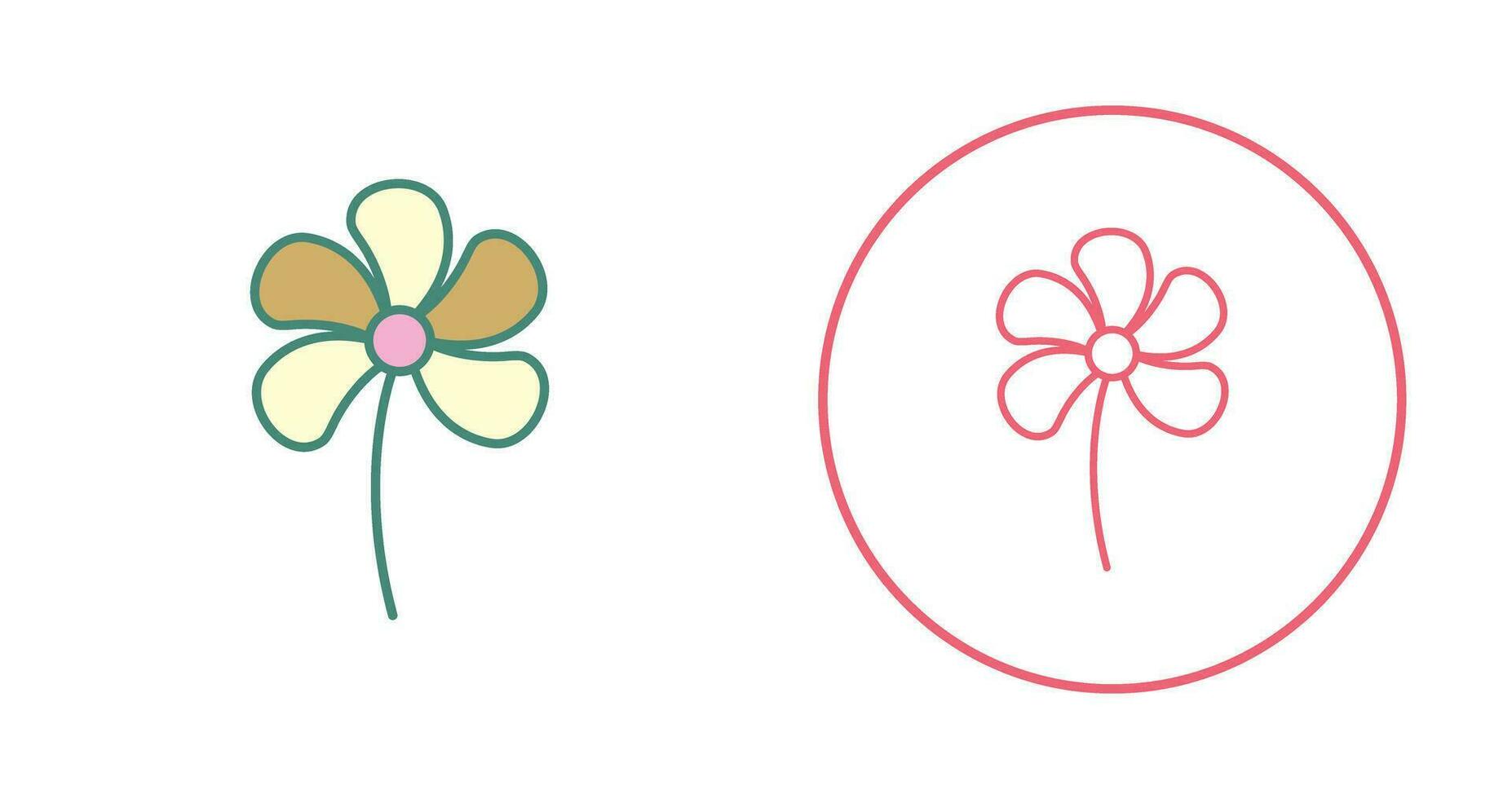 Small flowers Vector Icon