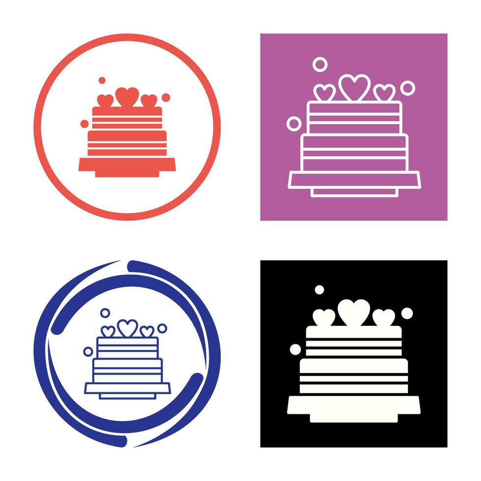 Wedding Cake Vector Icon