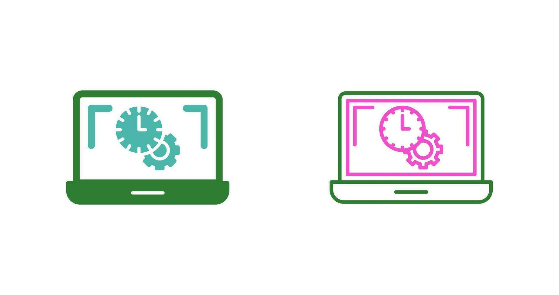Flex Time Vector Icon