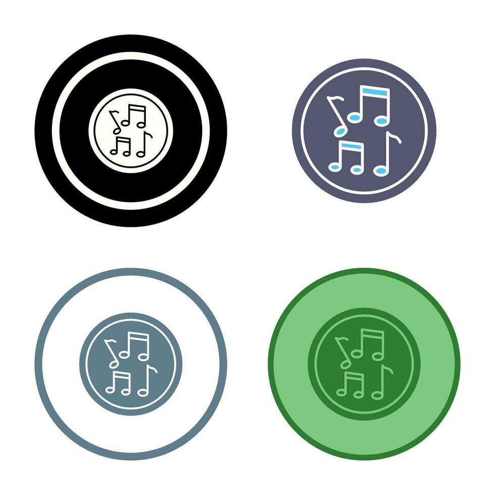 Musical Notes Vector Icon