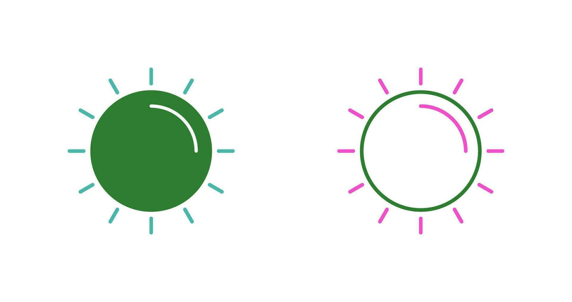 Sun Vector Icon