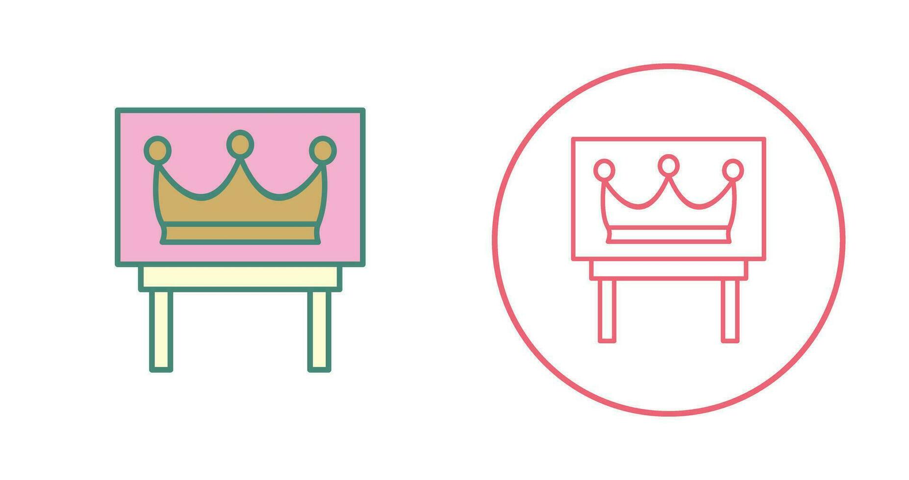 Crown Exhibit Vector Icon