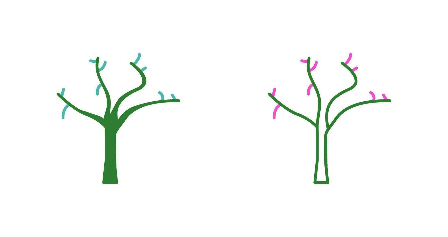Tree with no Leaves Vector Icon