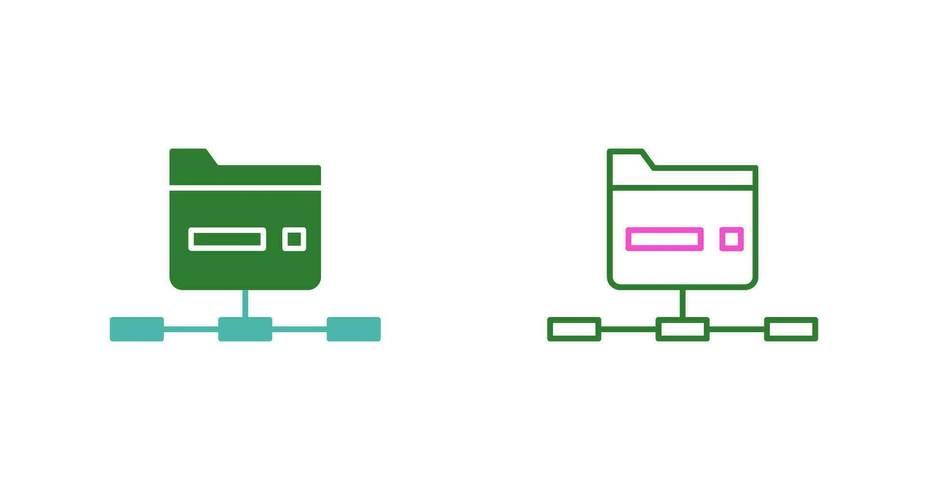 Network Folder Vector Icon