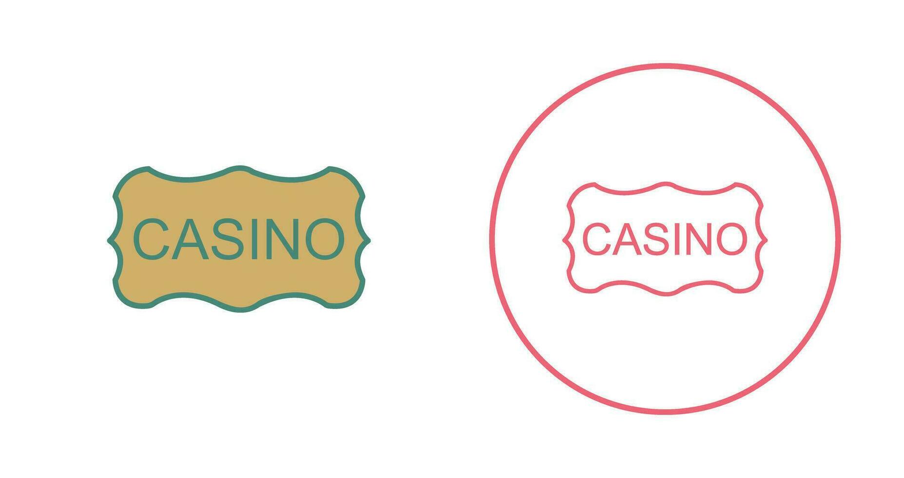 Casino Sign Vector Icon