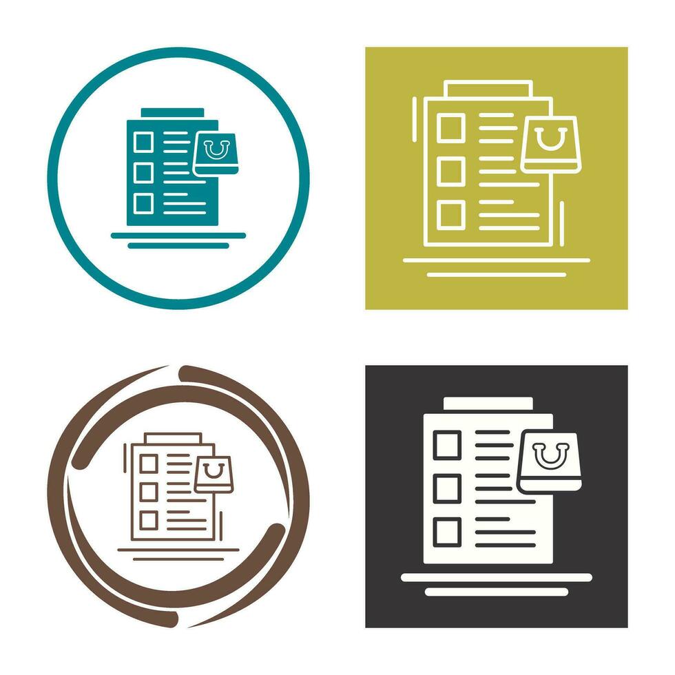 Wish List Vector Icon