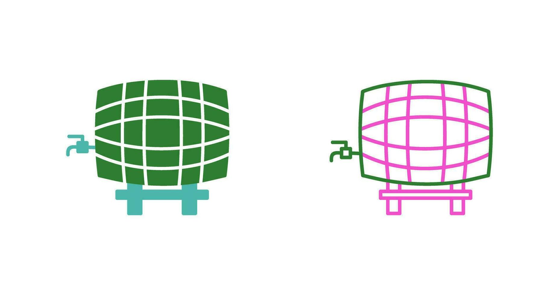 Barrel with Tap Vector Icon