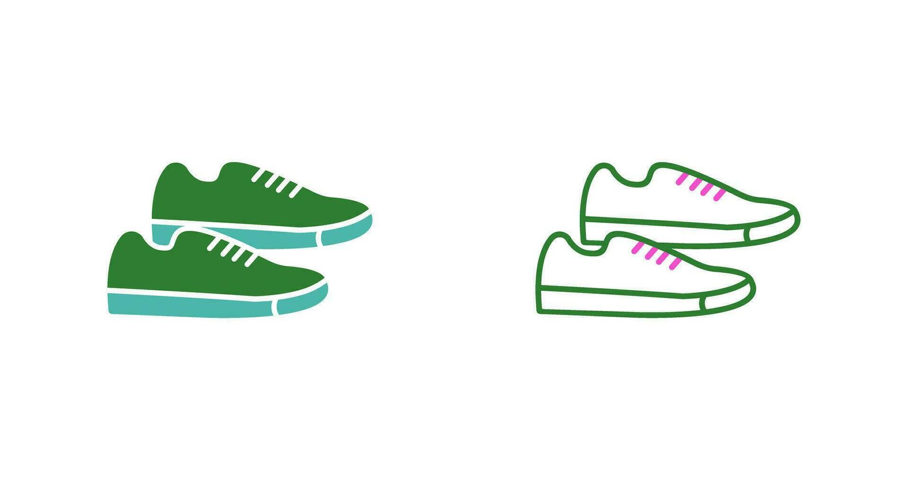 icono de vector de zapatillas