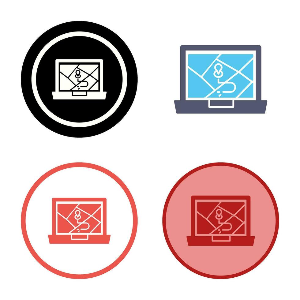 Google Map Vector Icon