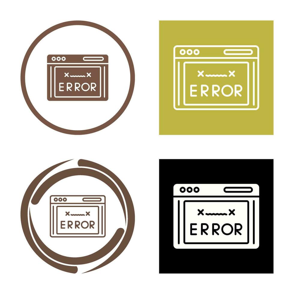 Error Code Vector Icon