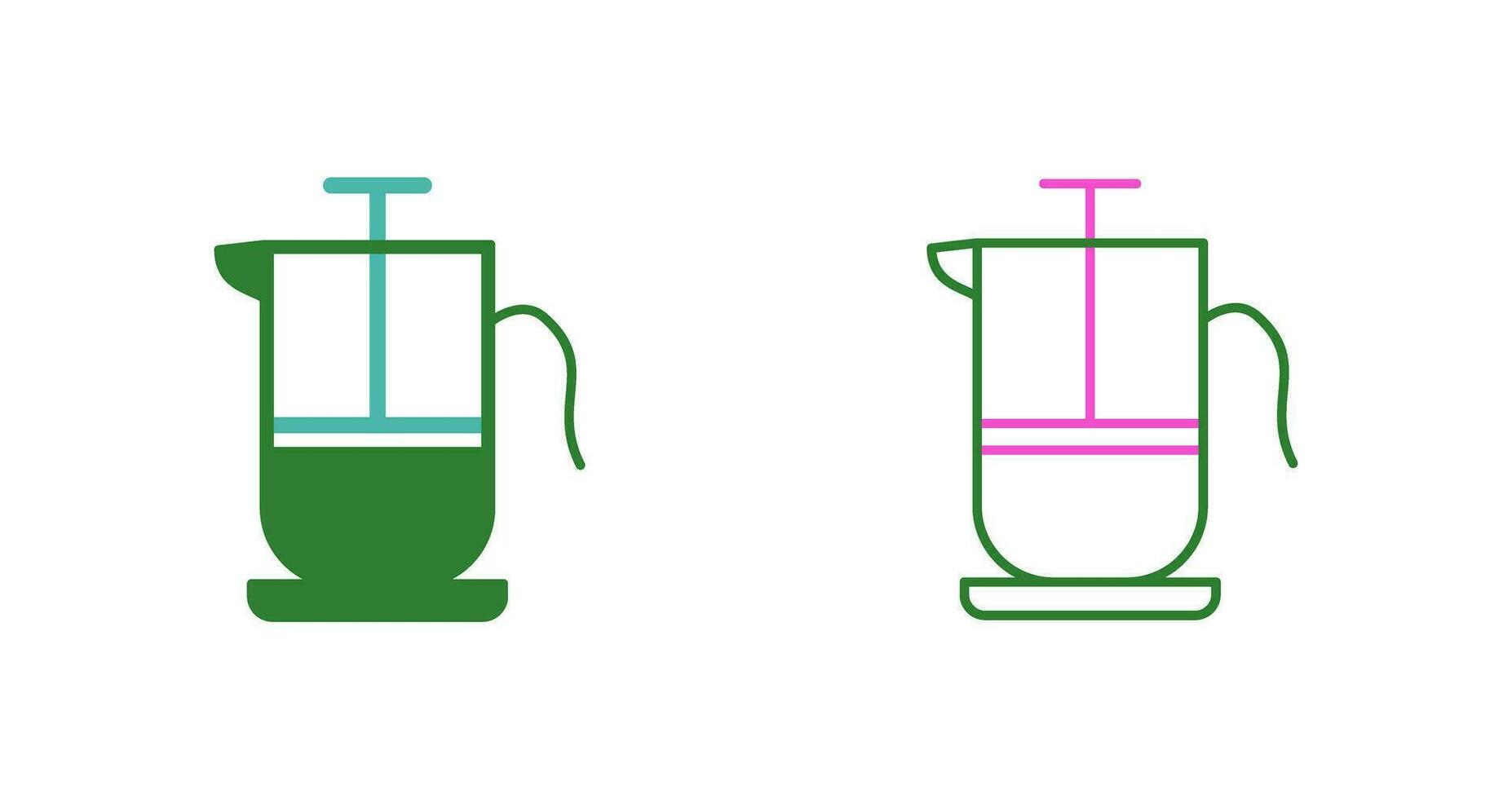 French Press Vector Icon