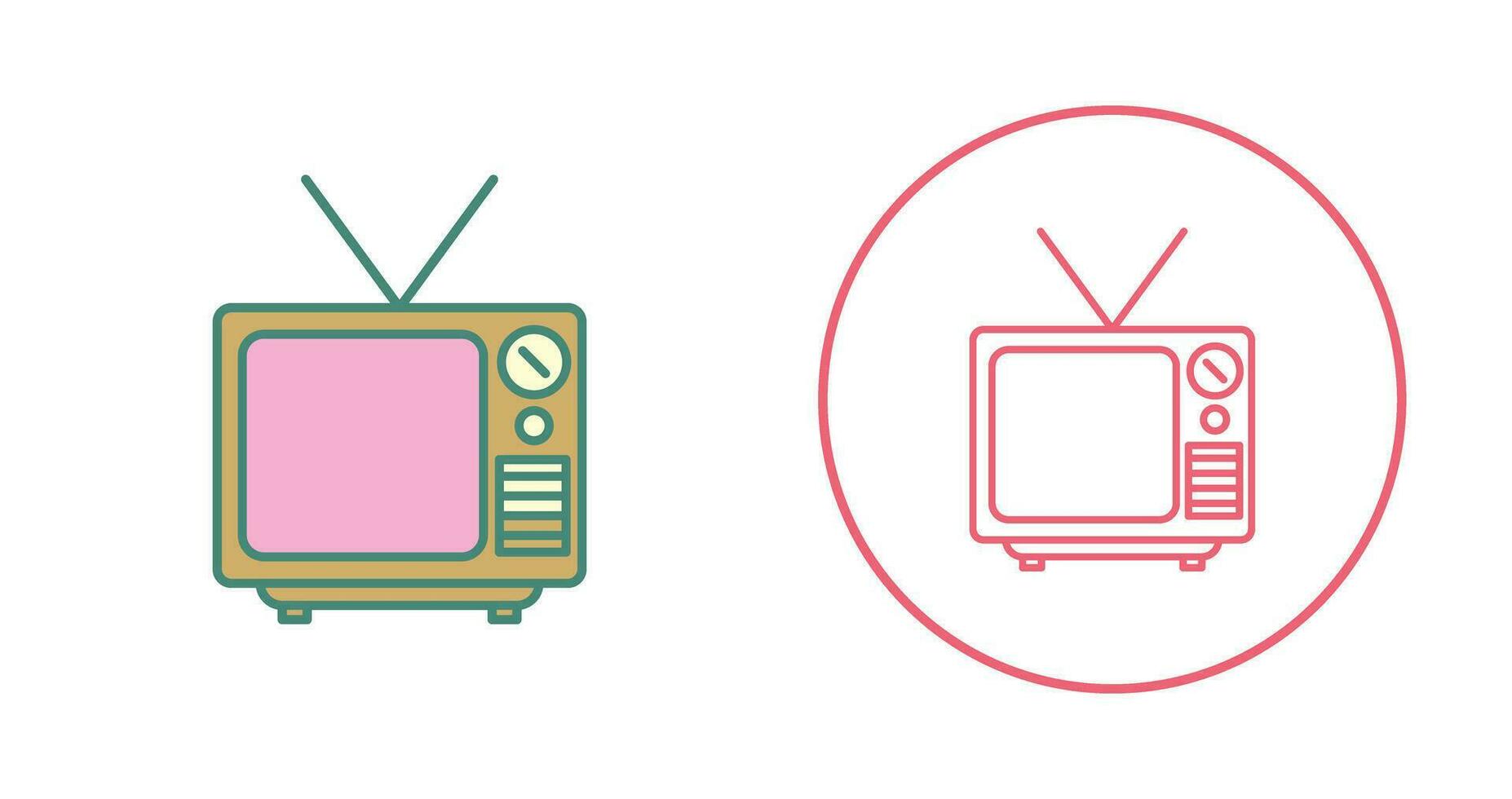 icono de vector de transmisión de televisión