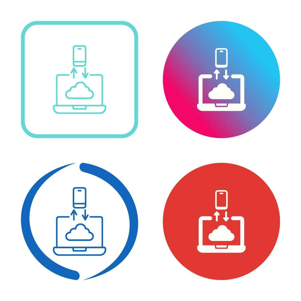 Data Transfer Vector Icon