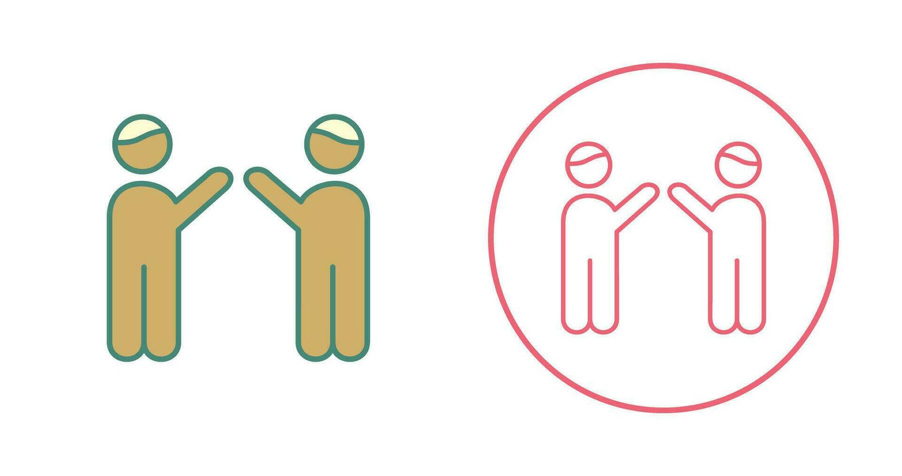 Waing to people Vector Icon