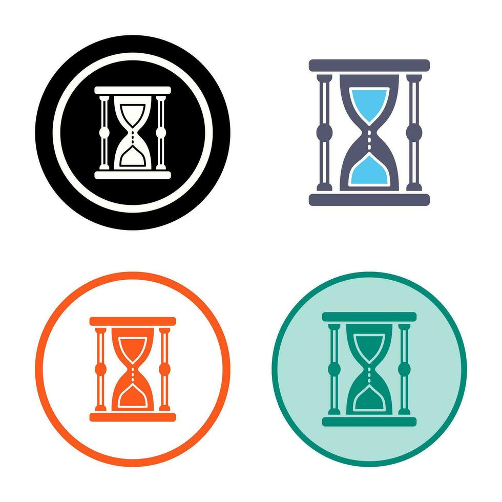 icono de vector de reloj de arena