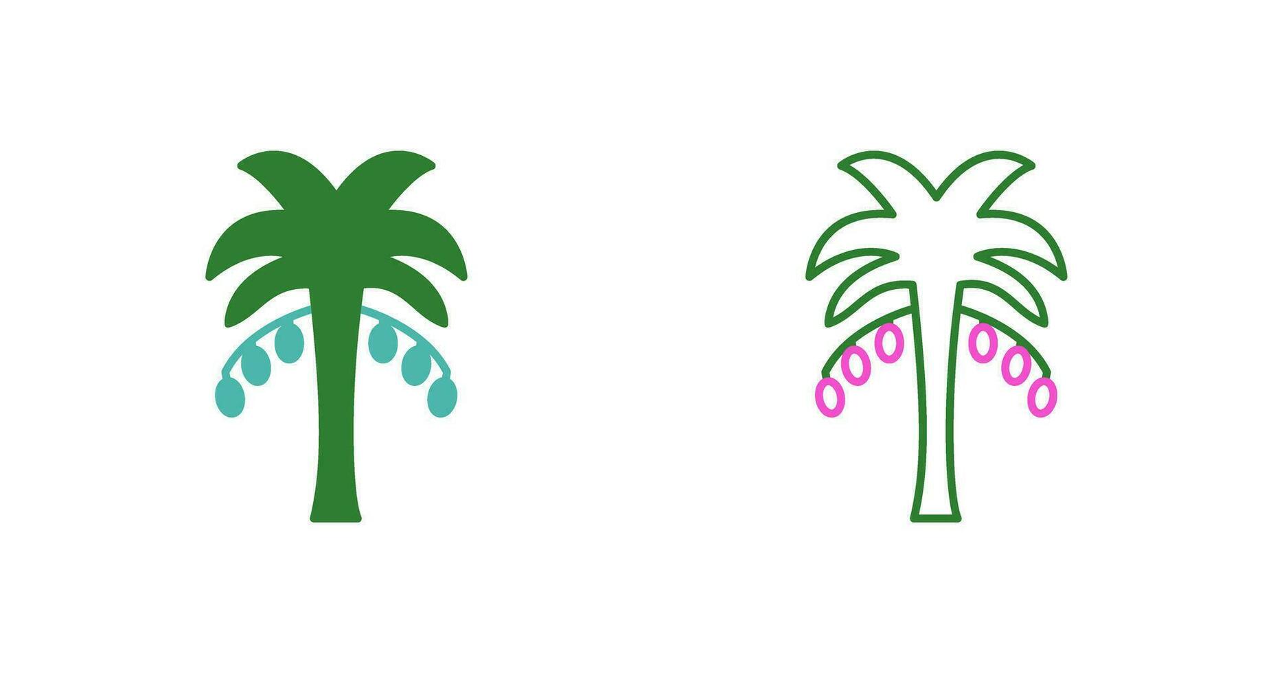 Coconut trees Vector Icon