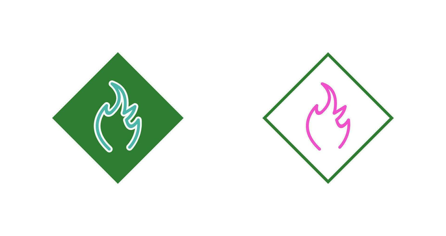 Danger of Flame Vector Icon