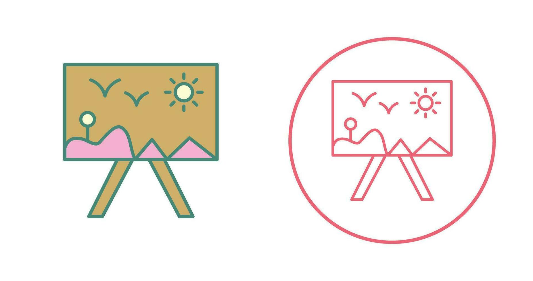 Painting of Canvass Vector Icon