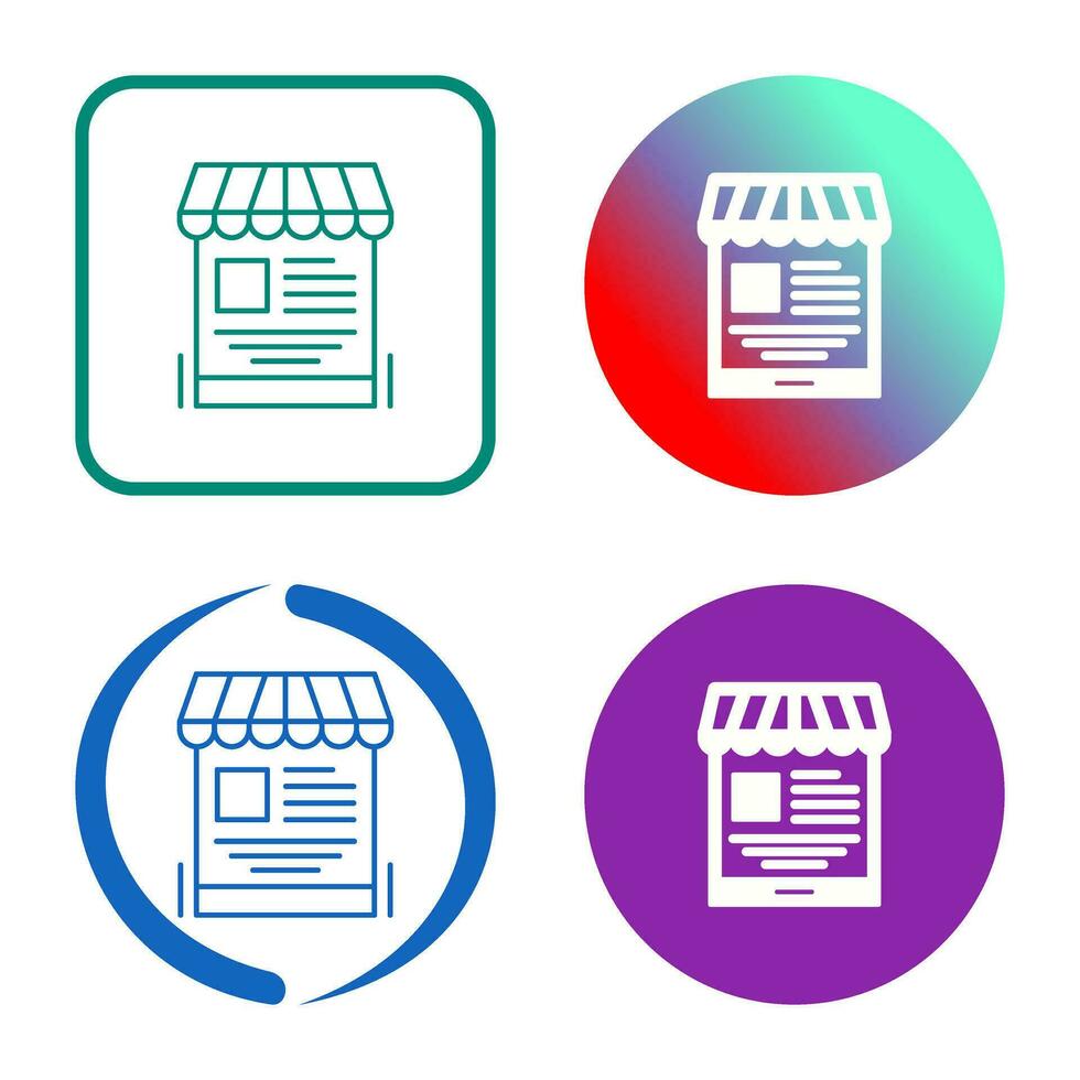 Mobile Shop Vector Icon