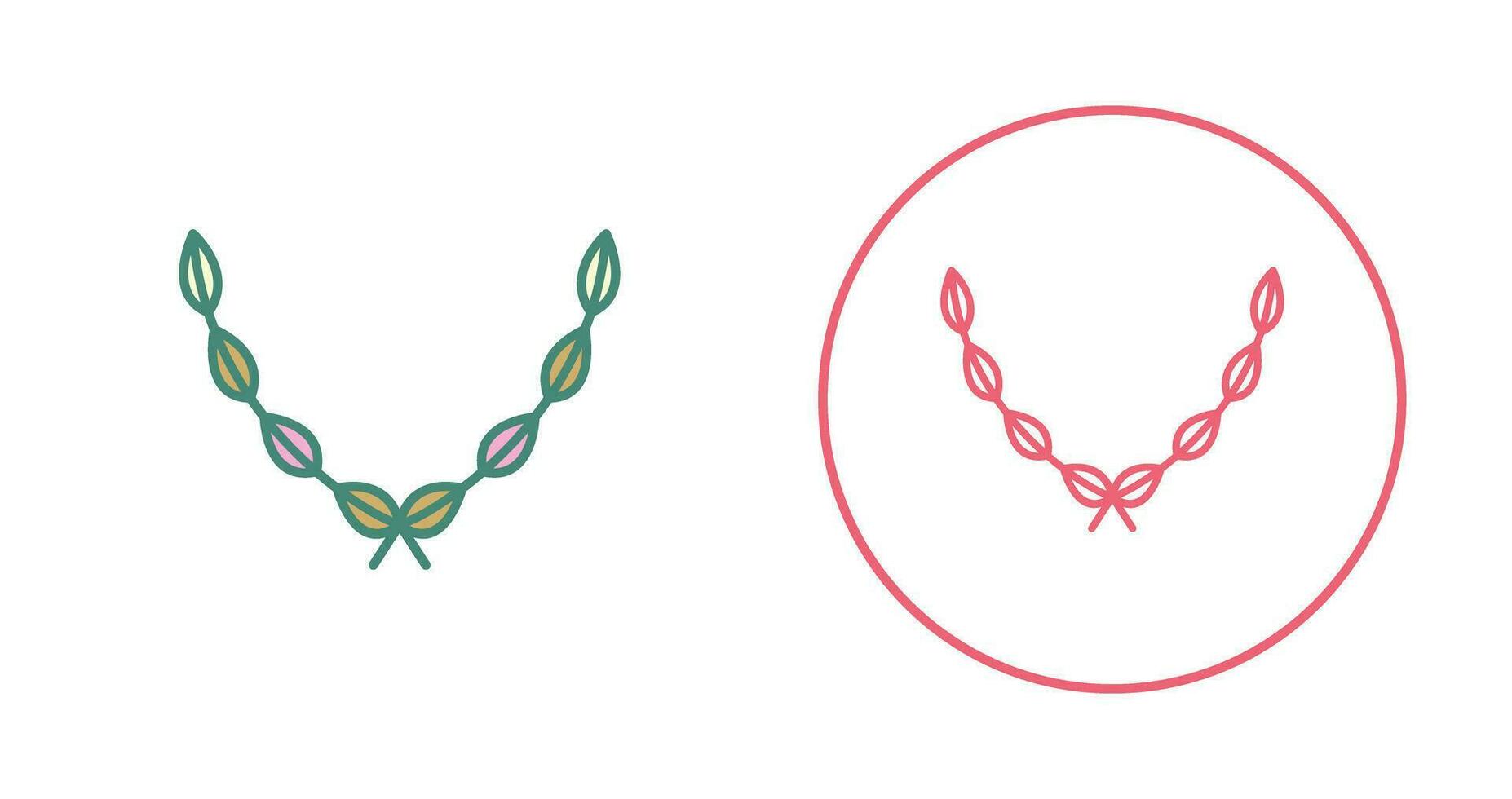Leaves Wreath Vector Icon