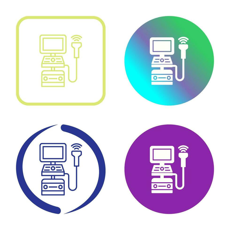 Ultrasound Machine Vector Icon