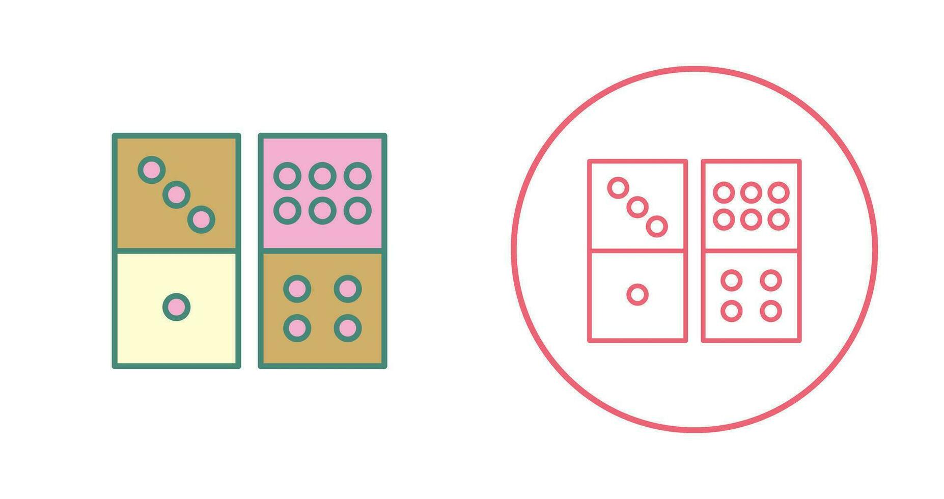 Domino Game Vector Icon