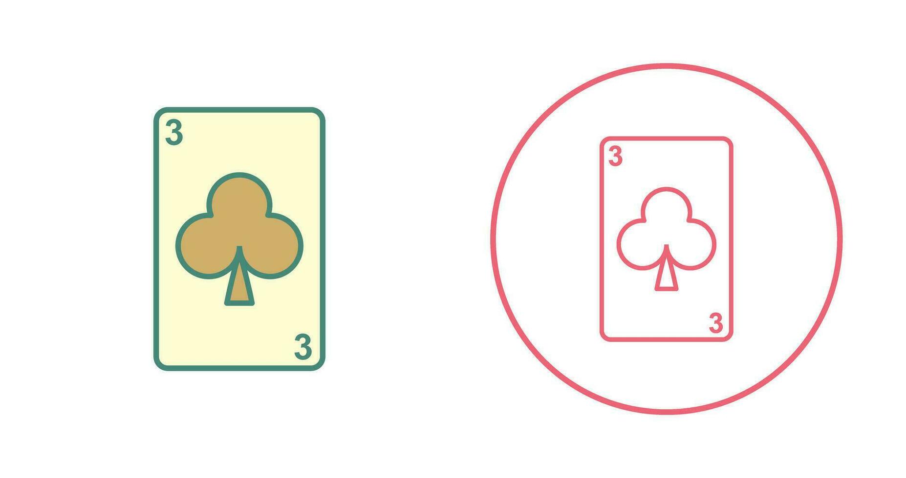 Clubs Card Vector Icon