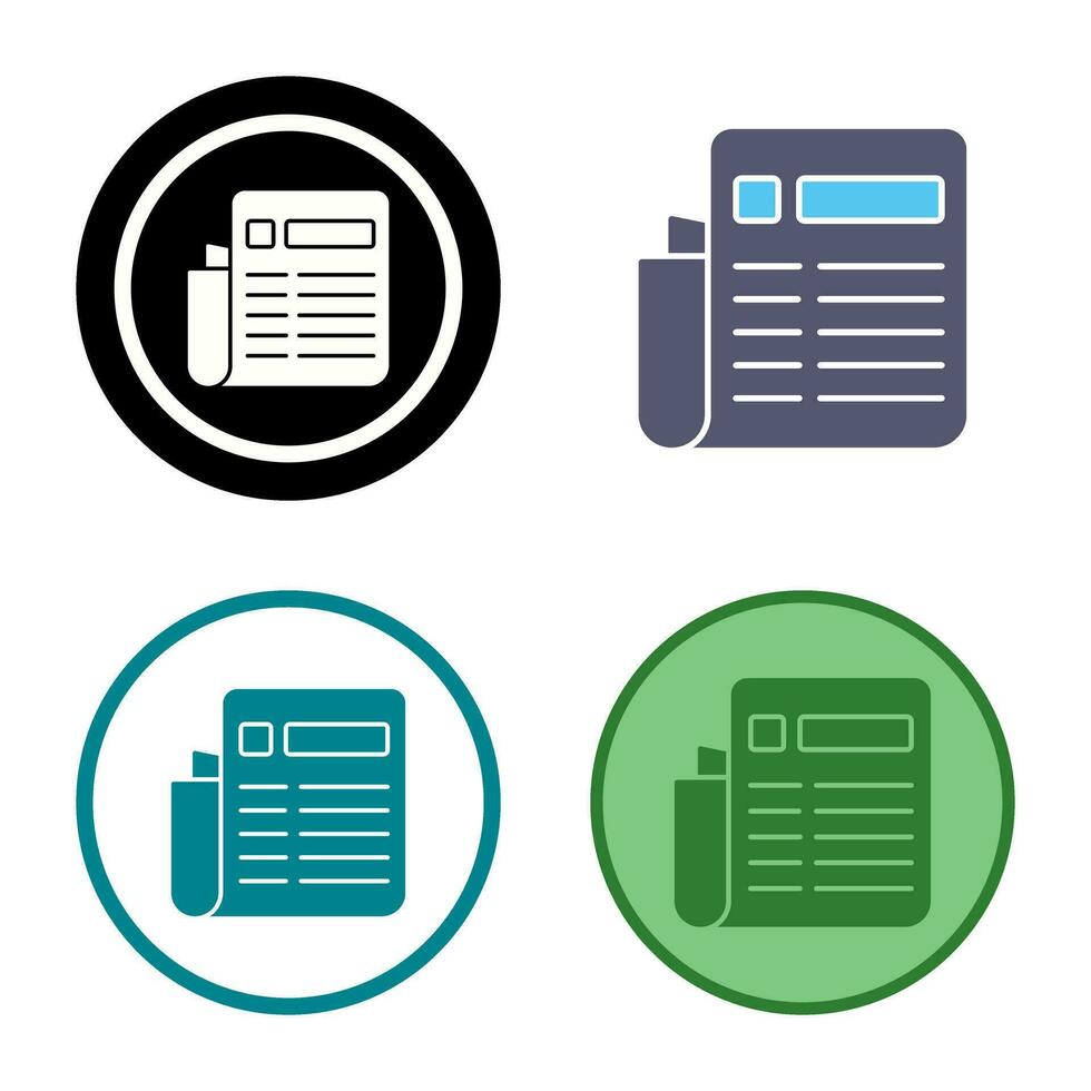 News Paper Vector Icon