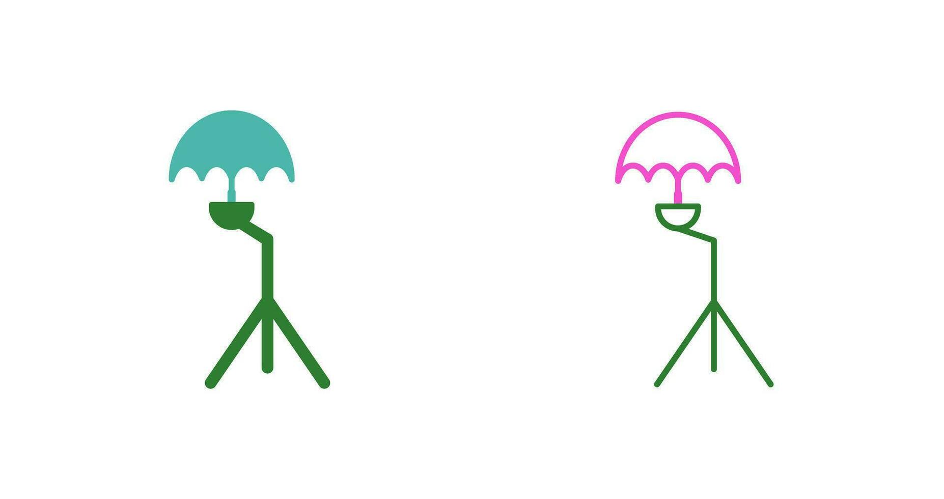 Unique Umbrella Stand Vector Icon