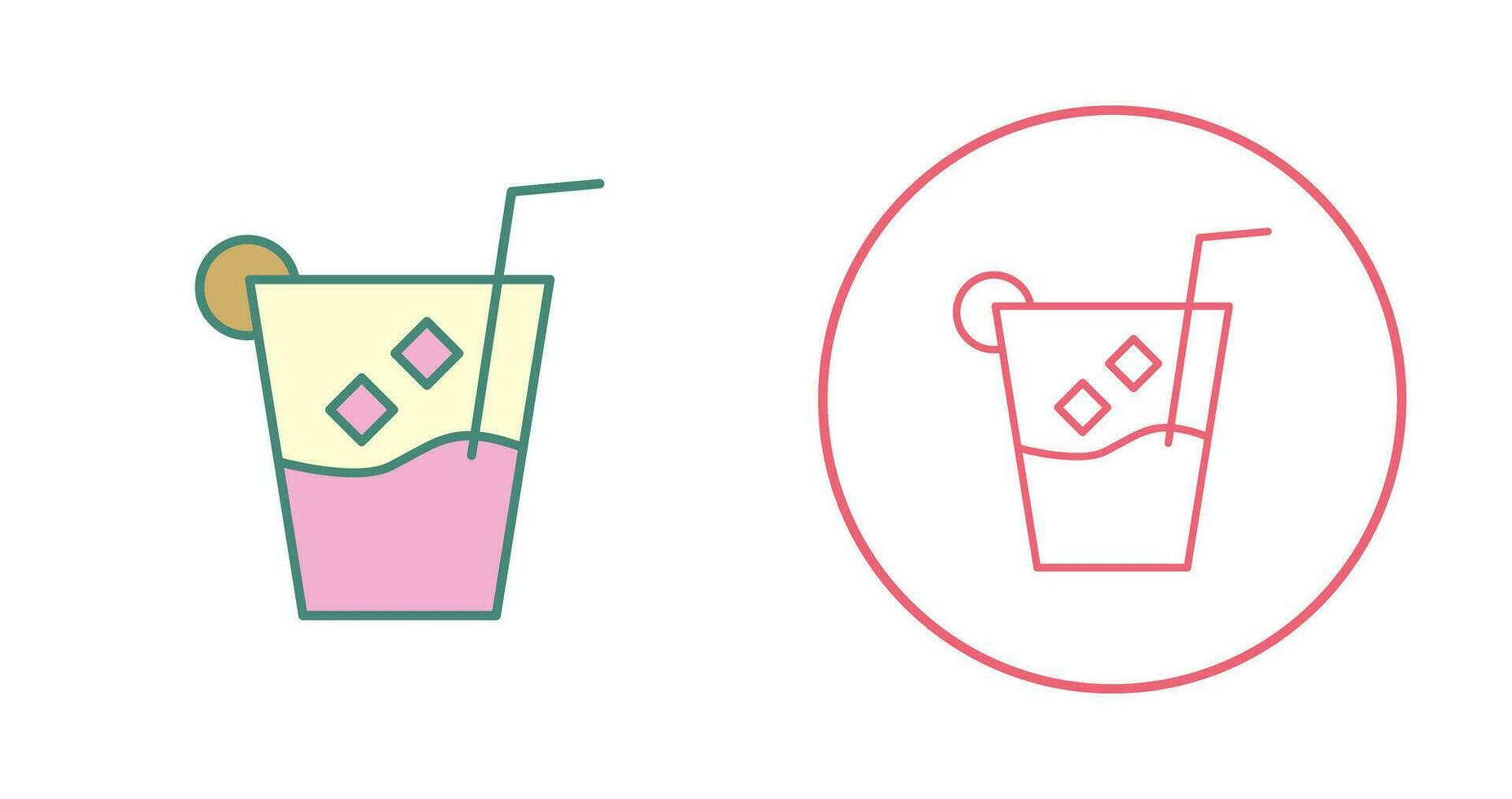 Unique Whiskey Sour Vector Icon