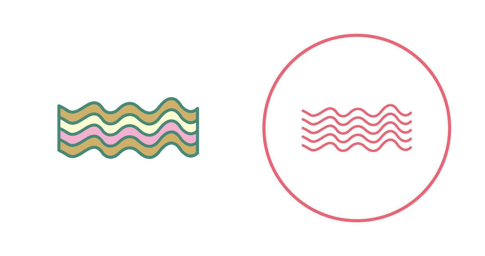 Magnetic Waves Vector Icon