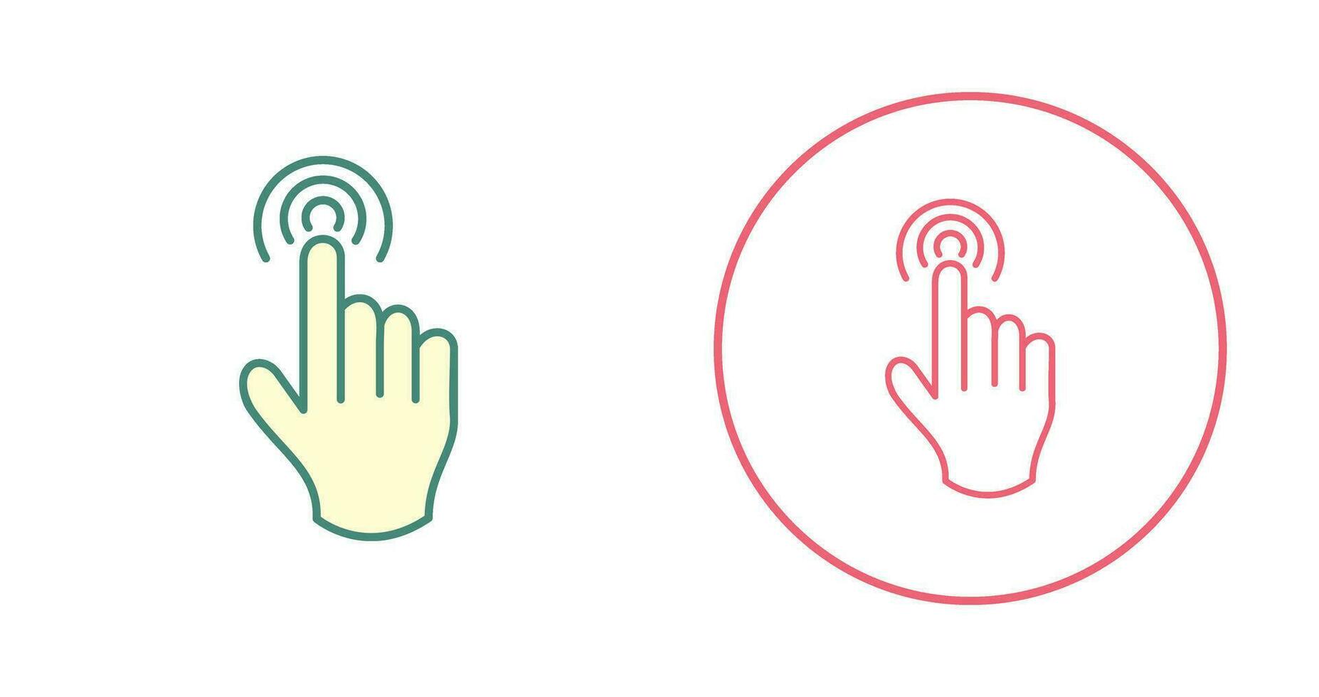 Danger of Hand Press Vector Icon