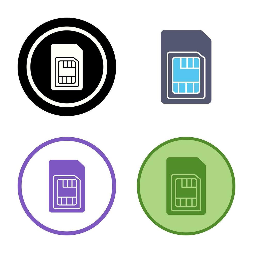 Sim Card Vector Icon