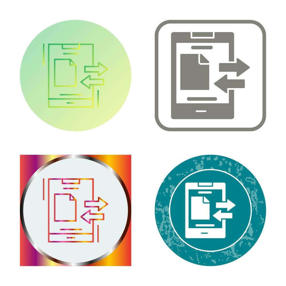 Data Transfer Vector Icon