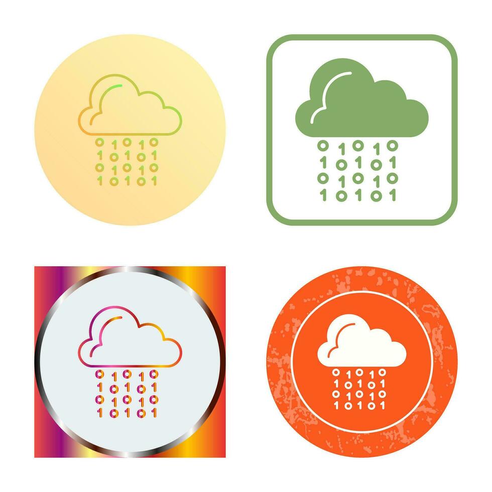Cloud Coding Vector Icon