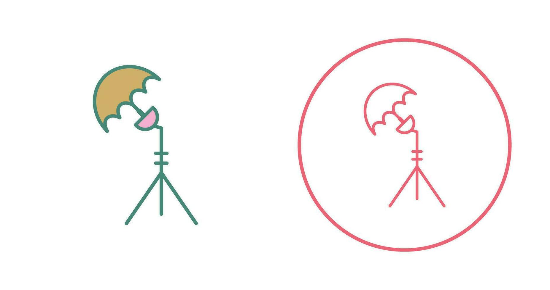 Unique Light Stand Vector Icon