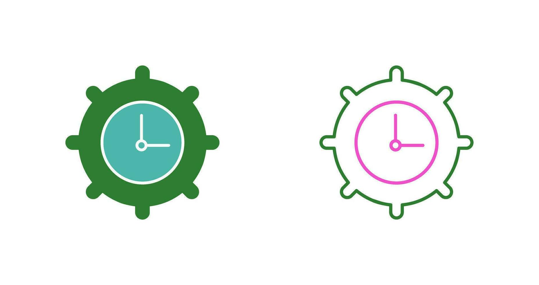 Time Settings Vector Icon
